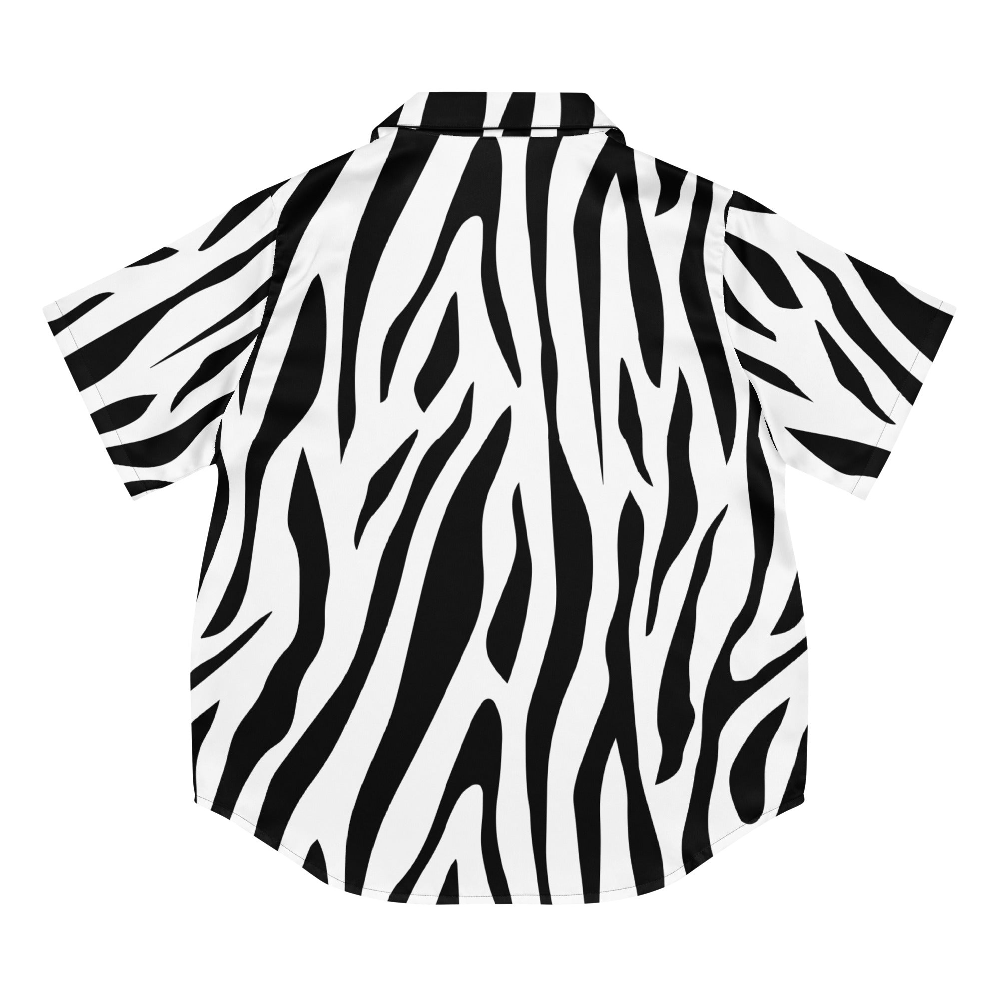 All - over print women’s short sleeve pajama top - Black & White