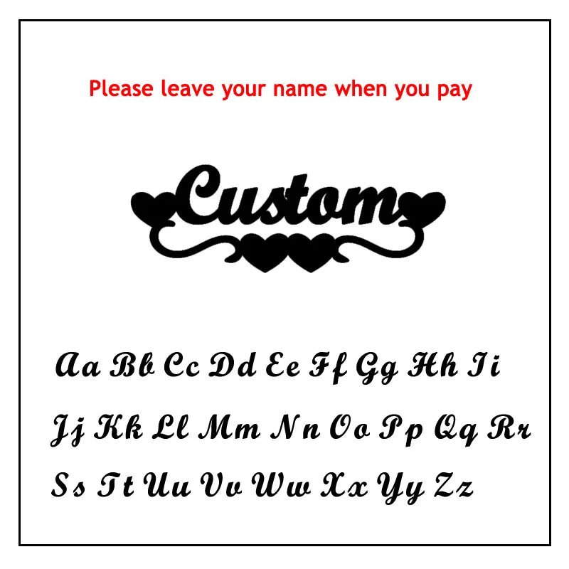 Custom Name Bracelets For Women Customized Adjustable Personalized Stainless Steel Golden Fashion Jewelry Birthday Gift - Black & White