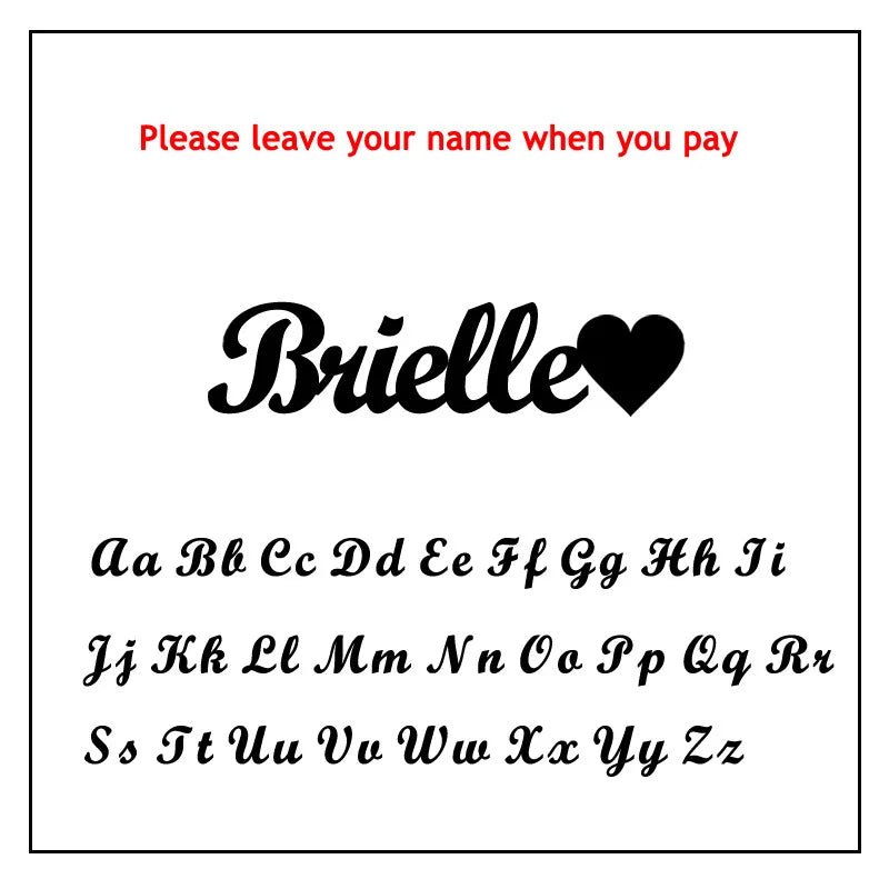 Custom Name Bracelets For Women Customized Adjustable Personalized Stainless Steel Golden Fashion Jewelry Birthday Gift - Black & White