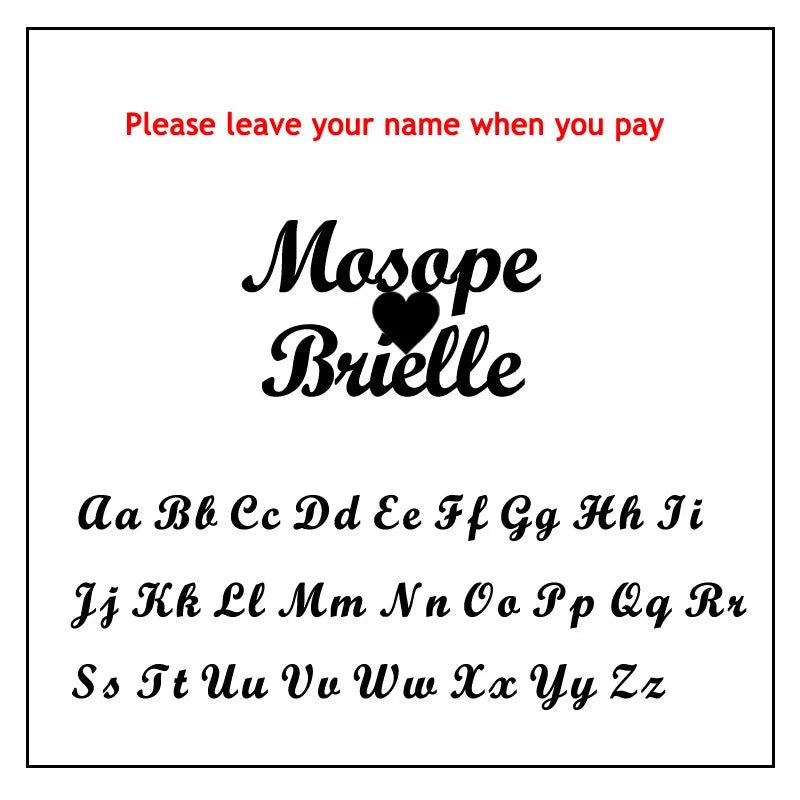 Custom Name Bracelets For Women Customized Adjustable Personalized Stainless Steel Golden Fashion Jewelry Birthday Gift - Black & White