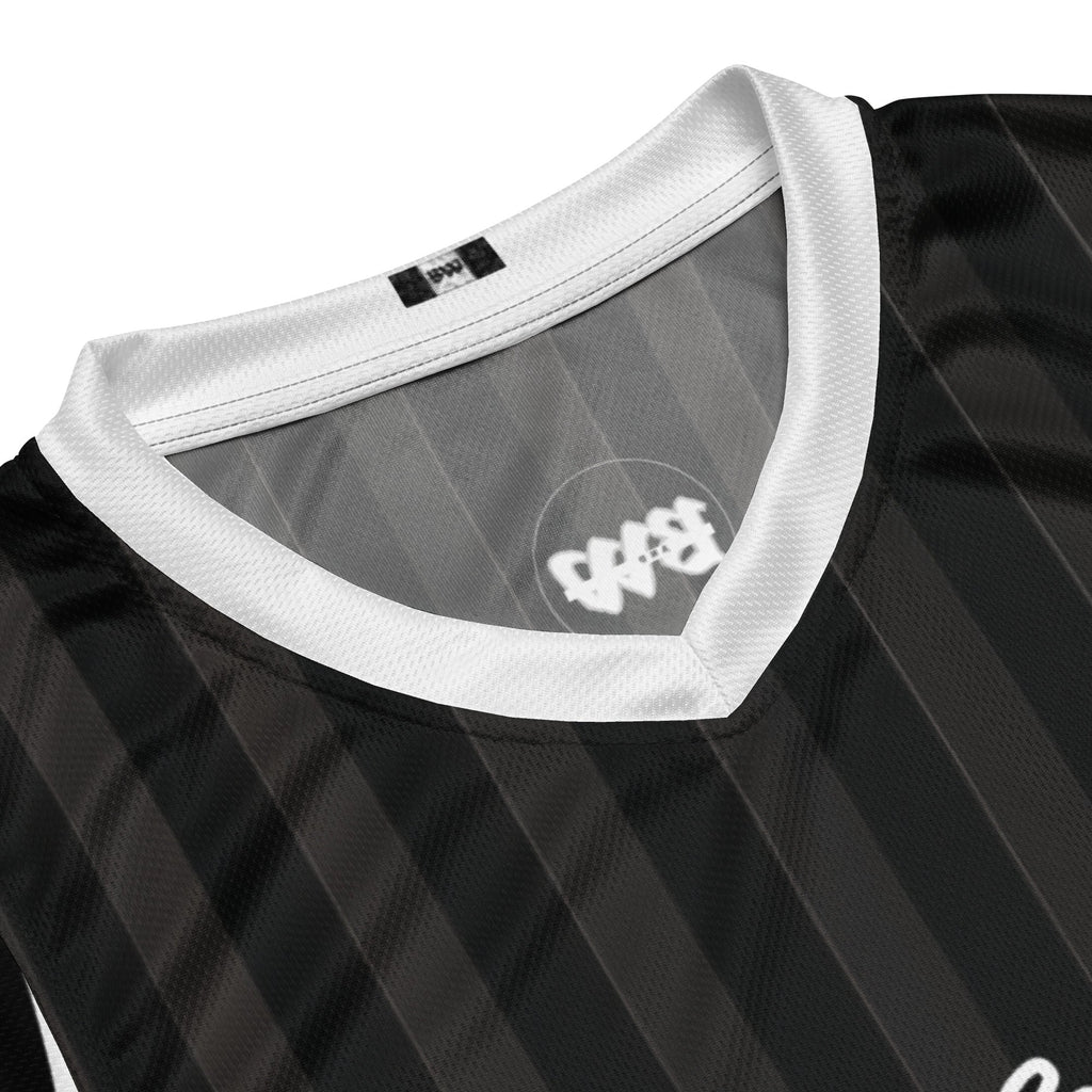 Father Recycled unisex basketball jersey - Black & White