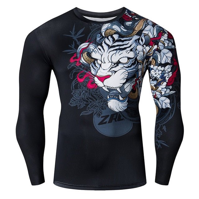 Funny T Shirts Chinese Style Dragon 3d T Shirt Fashion Hip Hop Party Brand Clothing Men Plus Fitness Clothing - Black & White
