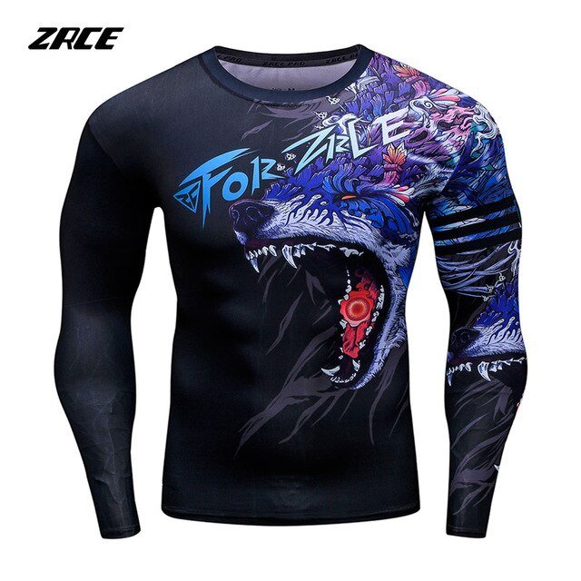 Funny T Shirts Chinese Style Dragon 3d T Shirt Fashion Hip Hop Party Brand Clothing Men Plus Fitness Clothing - Black & White