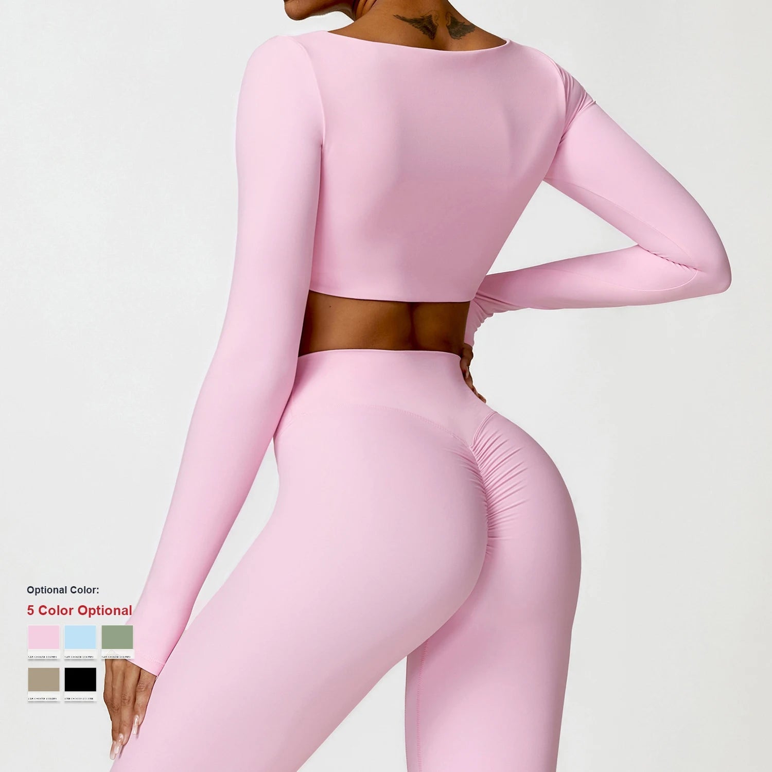 Gym Workout Tight Long Sleeve Breathable Yoga Clothes Outdoor Running Fitness T Shirt Long Sleeve Sports Top for Women - Black & White