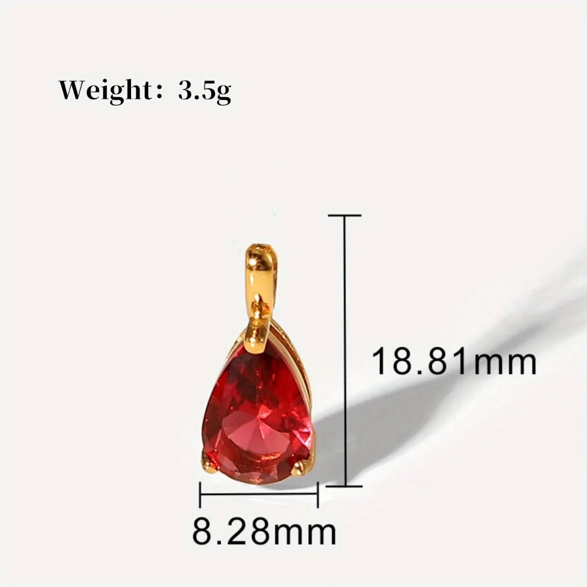 Handmade Diy December Birthstone Pendant Necklace, Fashionable And Simple Ins Series, Suitable For Banquets And Parties - Black & White