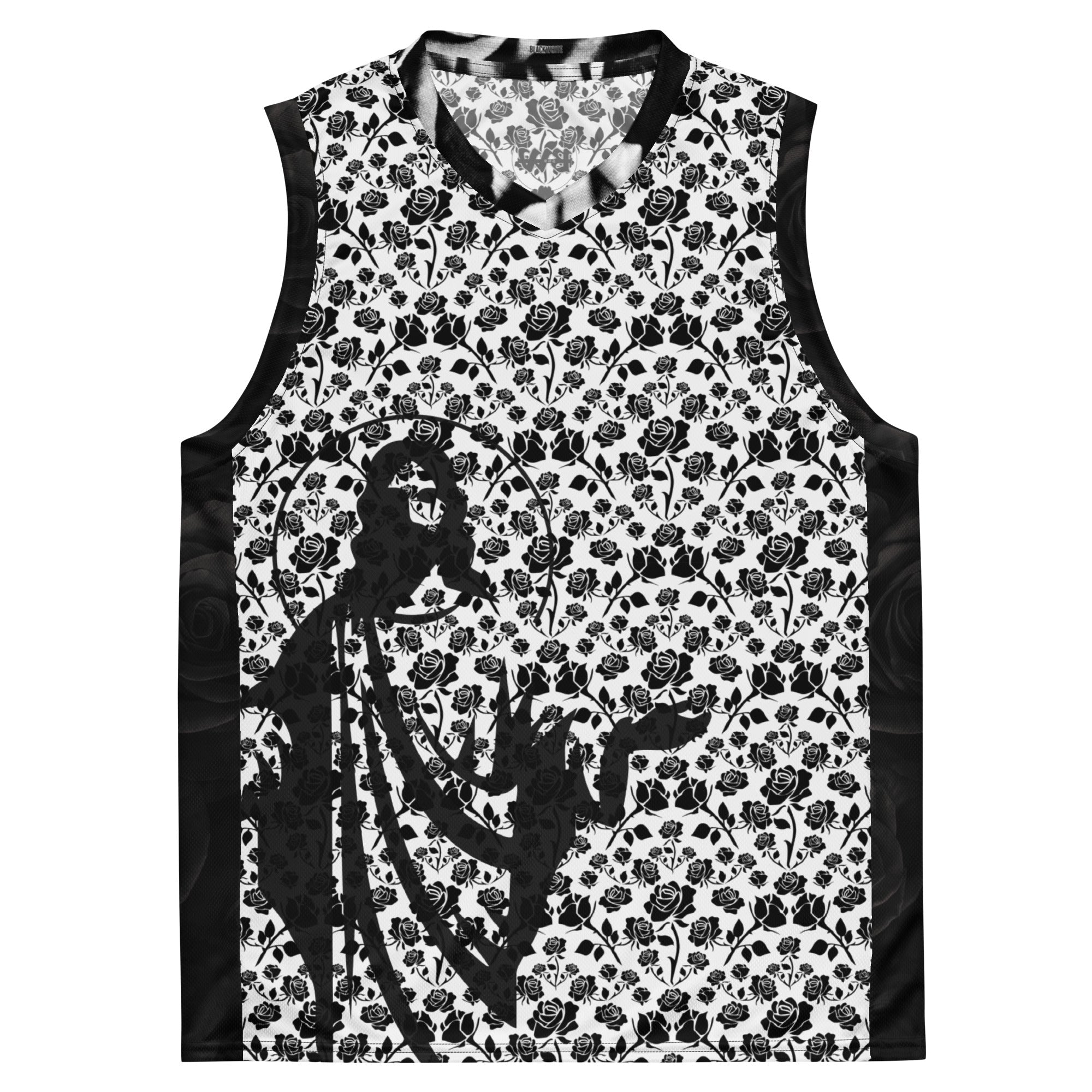 Jesus Christ Recycled unisex basketball jersey - Black & White