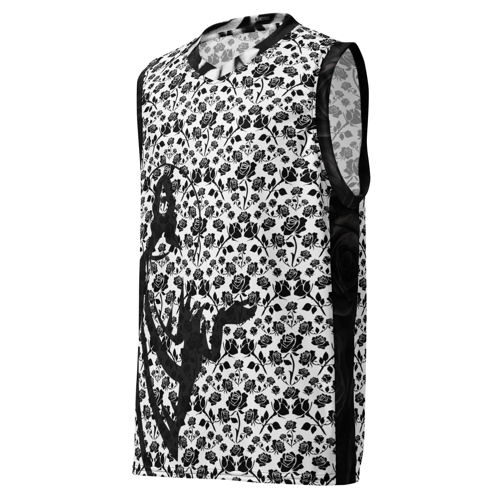 Jesus Christ Recycled unisex basketball jersey - Black & White