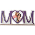 Mother's Day Wooden Photo Frame Warm Gift for Mom from Daughter or Son Memorable Tabletop Picture Frame for Office & Bedroom - Black & White