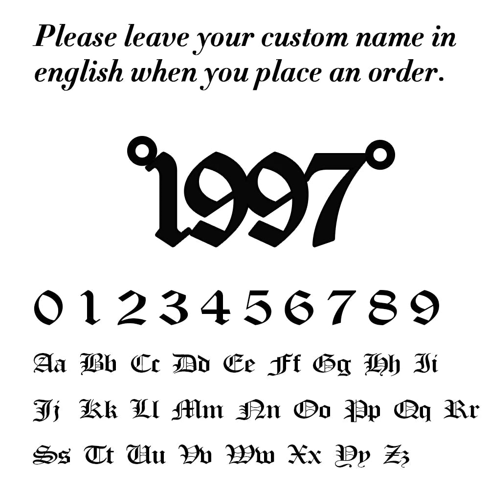 Personalized Gold Anklet – Family Name Jewelry Gift for her - Black & White