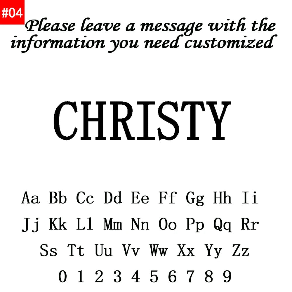 Personalized Love Ring – Stainless Steel Jewelry for Couples - Black & White