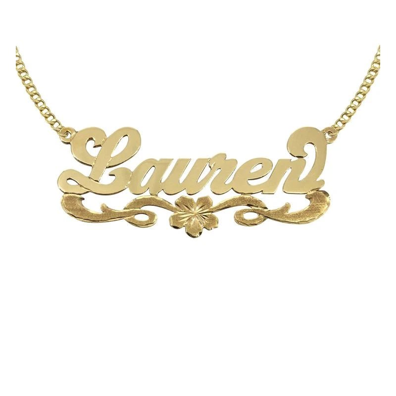 Personalized Luxury Custom Name Necklace Personalized Pendant 18k Gold - Plated Stainless Steel Jewelry For Women Christmas Gift - Black & White